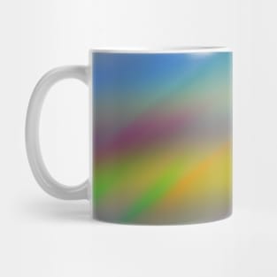 blue yellow red green abstract texture Mug